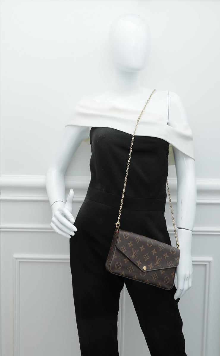 Buy Brand New & Pre-Owned Luxury Louis Vuitton pochette Felicie Chain Wallet  Online