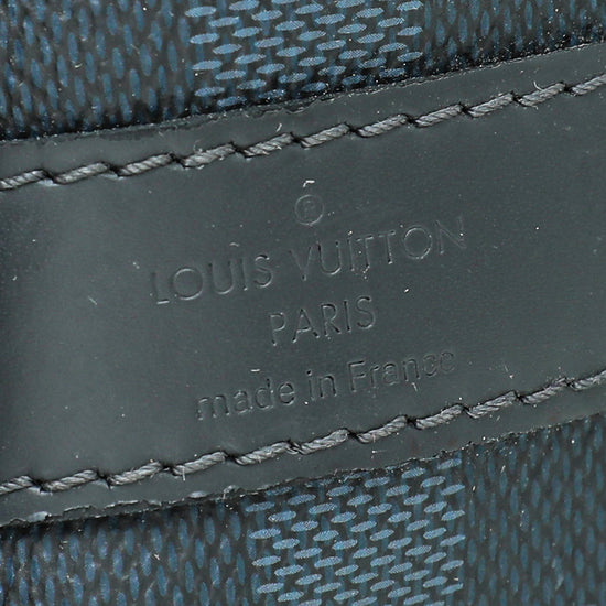 Authentic Louis Vuitton Damier Graphite Blue Coba Keepall Bandoulière –  Paris Station Shop