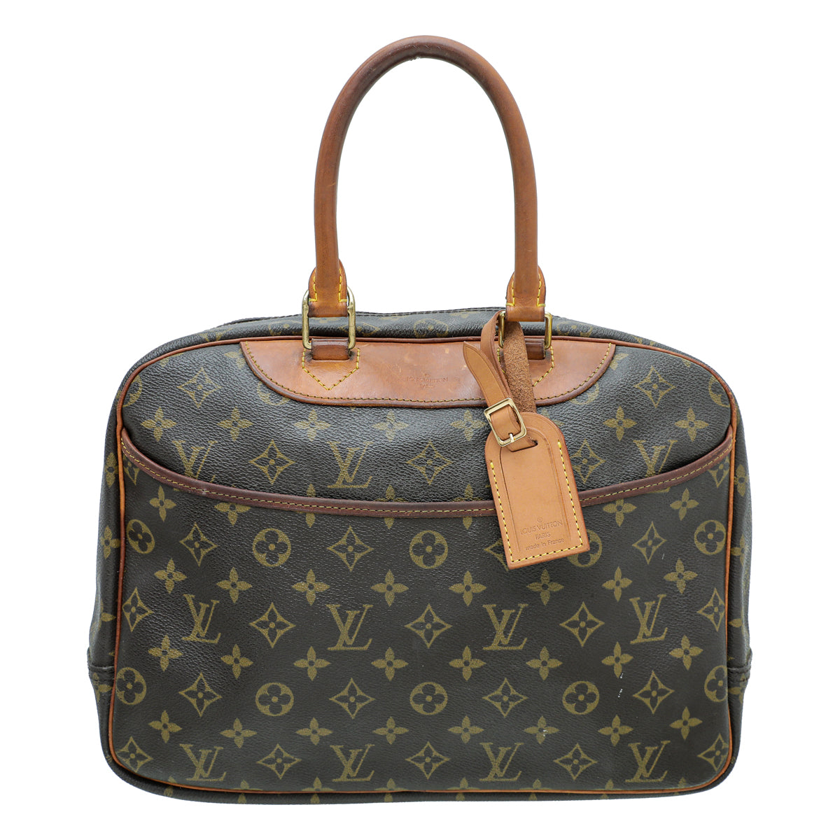 Louis Vuitton Brown Monogram Deauville Boston Bag-Louis Vuitton-THE CLOSET