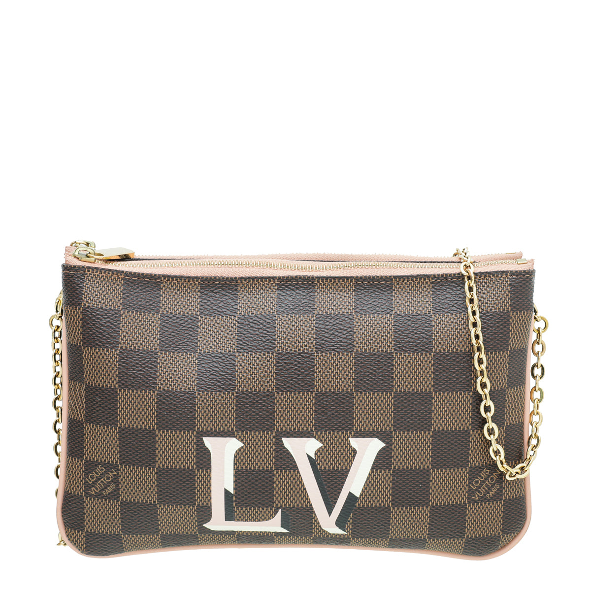 Louis Vuitton Ebene Double Zip Pochette Bag – The Closet