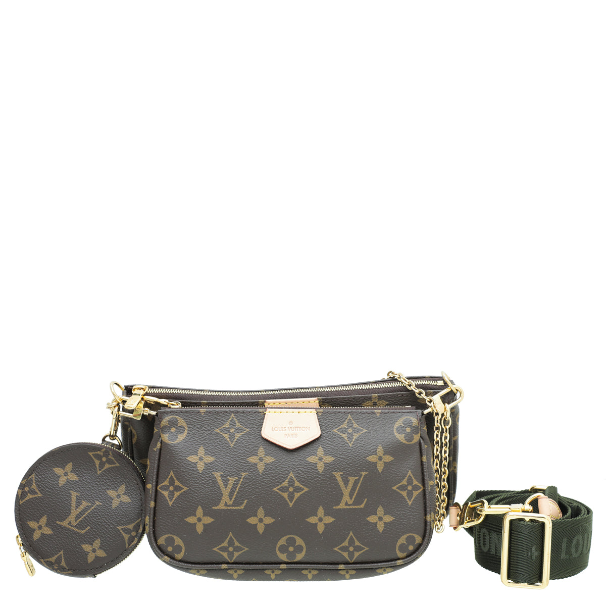 Louis Vuitton Khaki Monogram Multi Pochette Accessories Bag-Louis Vuitton-THE CLOSET