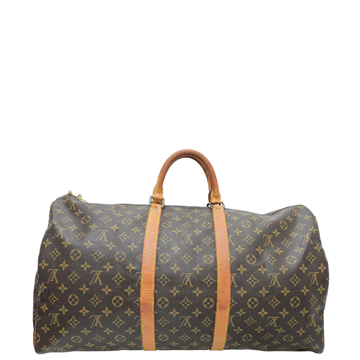 Louis Vuitton Brown Monogram Keepall Bandouliere 55 Bag-Louis Vuitton-THE CLOSET
