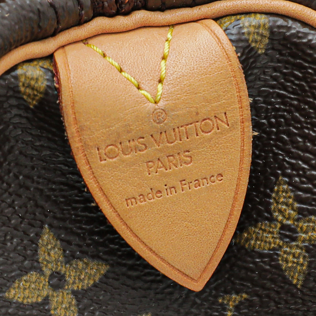 Louis Vuitton Brown Monogram Keepall 50 Bag w/Leather ID Tag