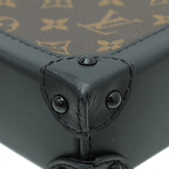 Louis Vuitton Brown/Black Monogram Canvas Pochette Trunk Vertical Bag Louis  Vuitton