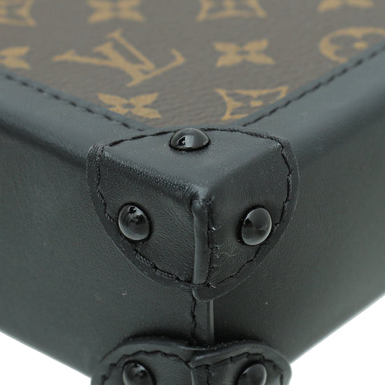 Louis Vuitton Monogram Black Vertical Trunk Pochette