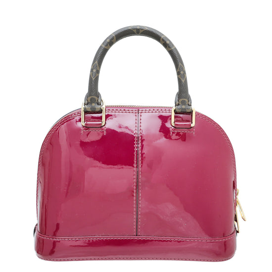 Louis Vuitton Pink Vernis Lisse Alma BB Bag