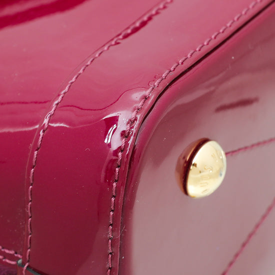 Louis Vuitton Pink Vernis Lisse Alma BB Bag