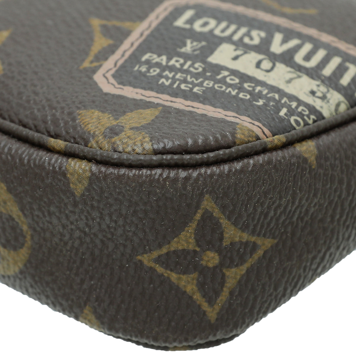 Louis Vuitton Monogram Travel Stamp Mini Pochette Accessoires – The Closet