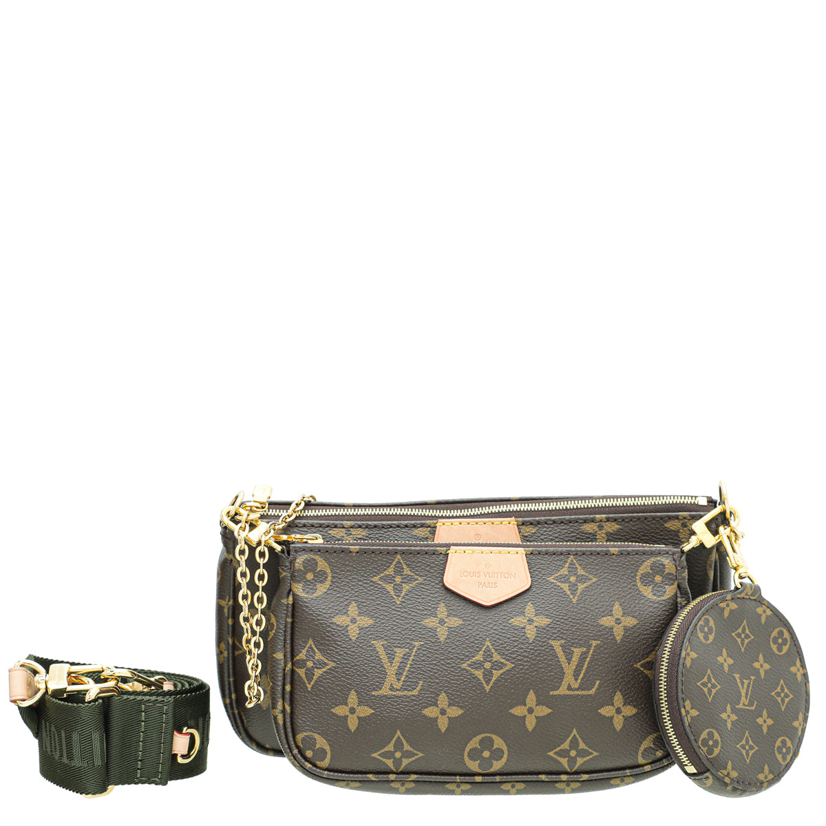 Louis Vuitton Khaki Monogram Multi Pochette Accessories Bag-Louis Vuitton-THE CLOSET