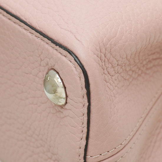 Louis Vuitton Magnolia Leather Capucines Pm (authentic Pre-owned