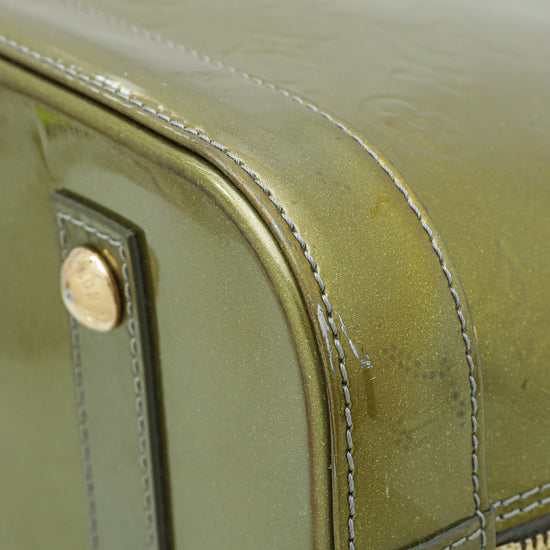 LOUIS VUITTON Epi Alma PM Hand Bag Gris Art Deco M91613 LV Auth 38809