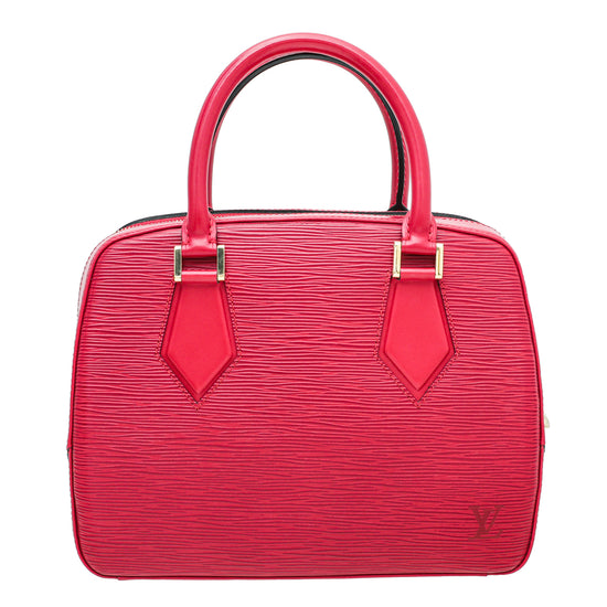 Date Code & Stamp] Louis Vuitton Sablons Handbag Red Epi Leather