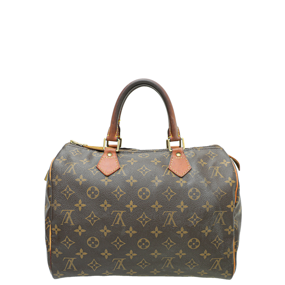 Louis Vuitton Brown Monogram Speedy 30 Bag-Louis Vuitton-THE CLOSET