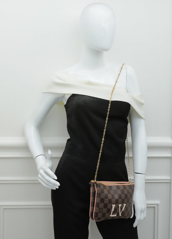 Handbags Louis Vuitton LV Lined Zip Pochette Damier
