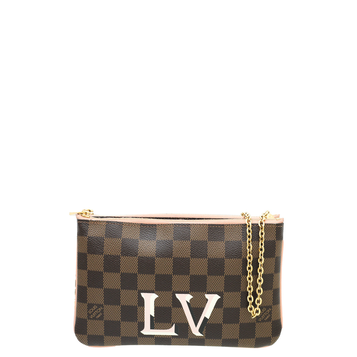 Louis Vuitton Bicolor Double Zip Pochette Bag-Louis Vuitton-THE CLOSET