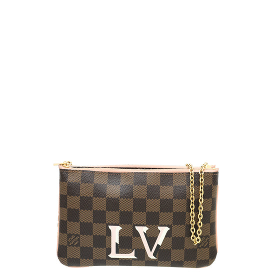 Louis Vuitton Double Zip Pochette Like new - VIP LUXURY