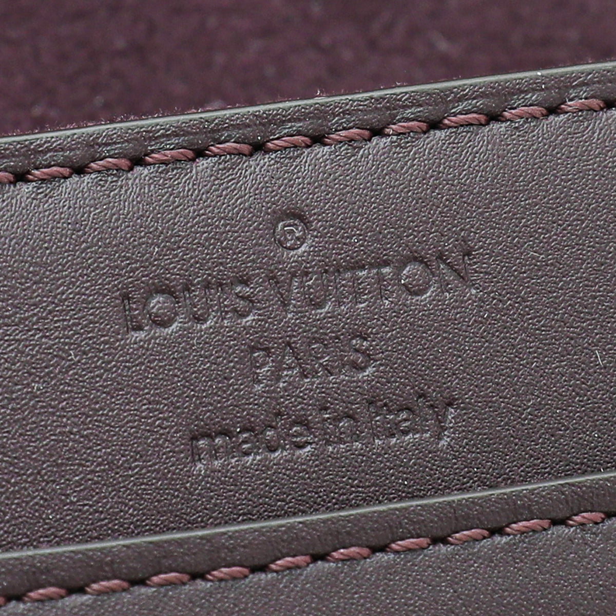 Louis Vuitton Burgundy Louise Matte Chain Clutch
