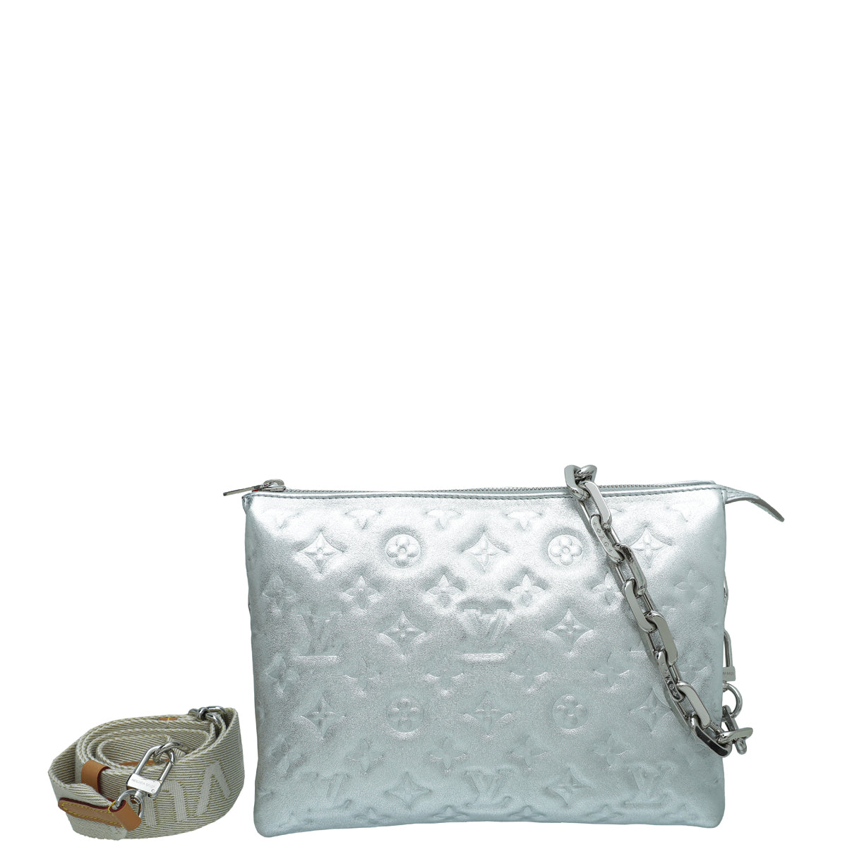 Louis Vuitton Metallic Silver Coussin PM Bag-Louis Vuitton-THE CLOSET