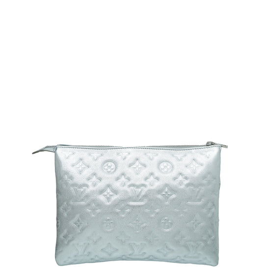 Louis Vuitton Metallic Silver Monogram Embossed Puffy Lambskin Coussin PM  Silver Hardware, 2021 Available For Immediate Sale At Sotheby's