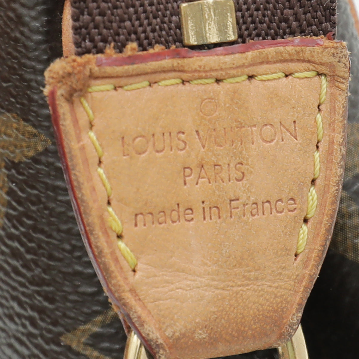 Eva cloth handbag Louis Vuitton Brown in Cloth - 34512827