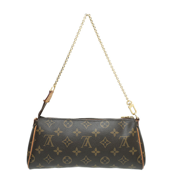 Eva cloth handbag Louis Vuitton Brown in Cloth - 36822017