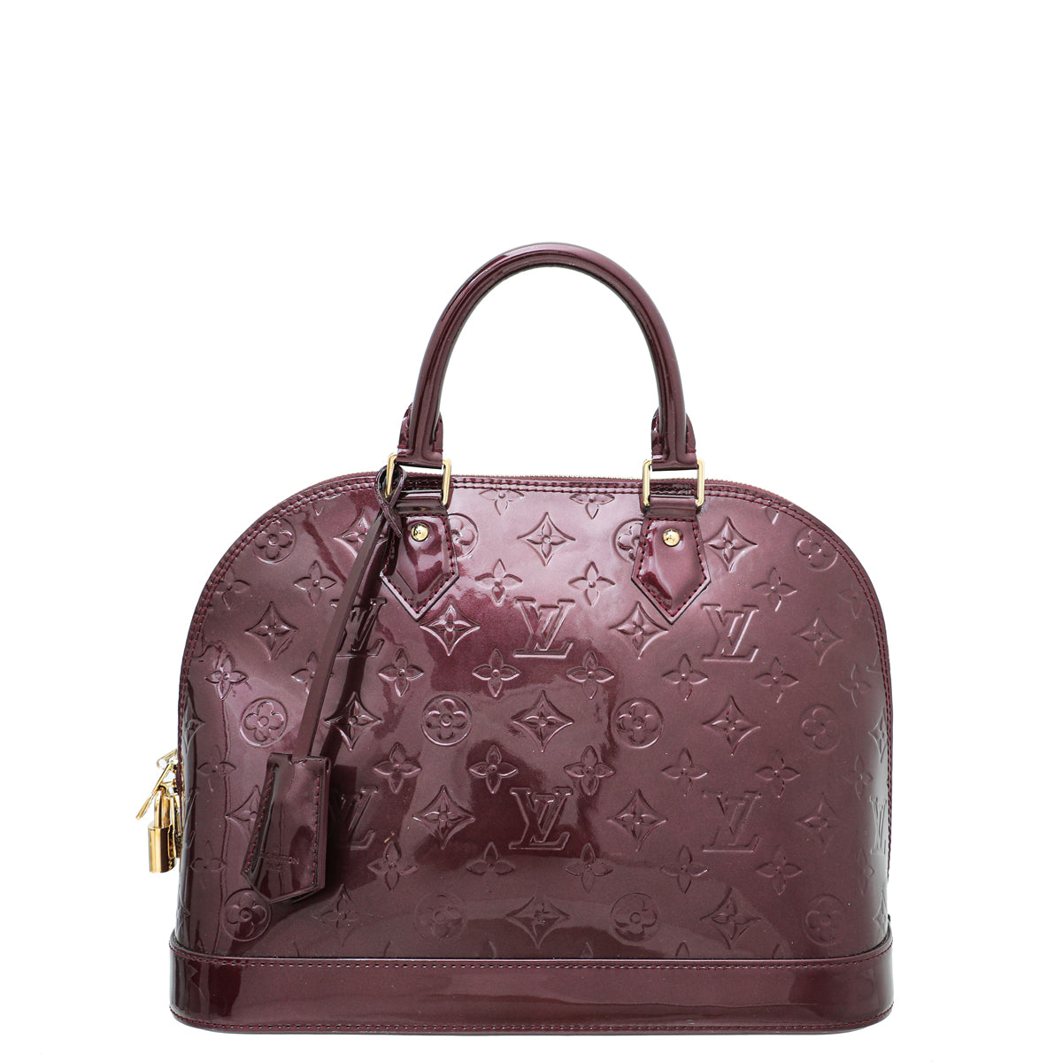 Louis Vuitton Rouge Voufista Monogram Vernis Alma PM Bag-Louis Vuitton-THE CLOSET