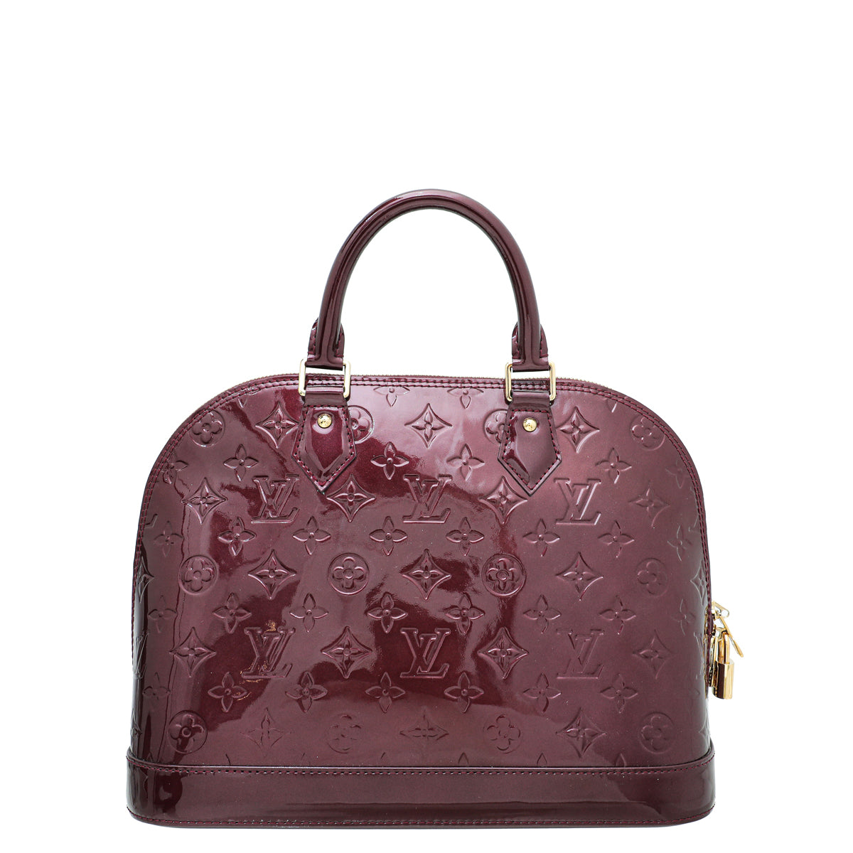 Louis Vuitton Rouge Voufista Monogram Vernis Alma PM Bag-Louis Vuitton-THE CLOSET