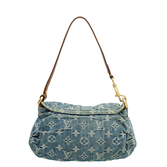 Louis Vuitton Monogram Denim Pleaty Mini Bag