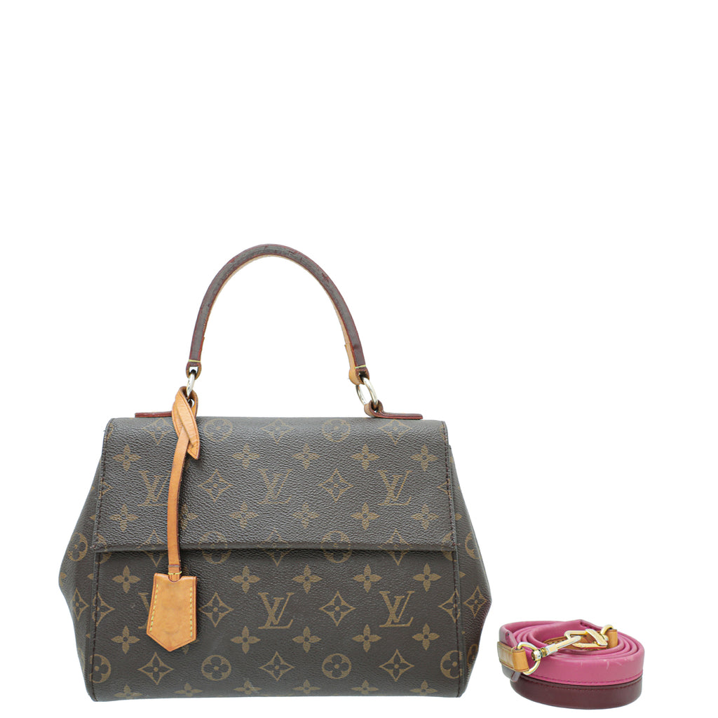 Louis Vuitton bag Cluny BB Monogram Dark brown Leather ref.158622 - Joli  Closet