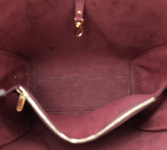 Louis Vuitton Monogram Canvas Grape Leather Kimono Tote Bag