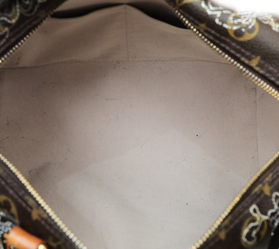 Louis Vuitton Dentelle Lace Monogram Speedy 30 Boston Bag –