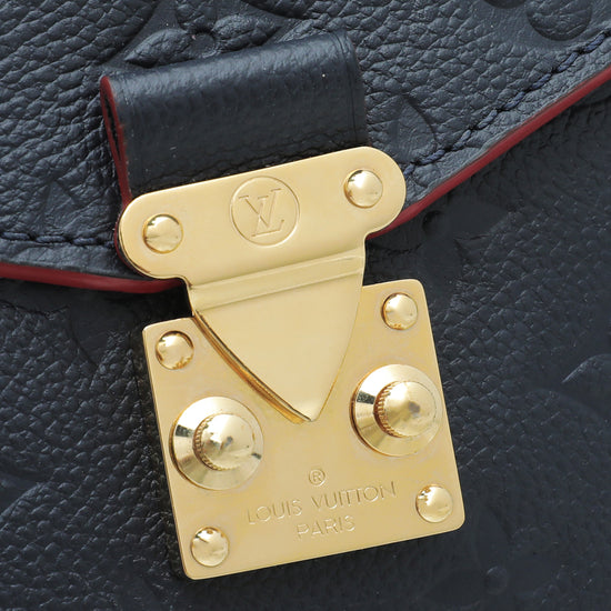 LV Monogram Empreinte Leather Félicie Pochette Marine Rouge_Louis