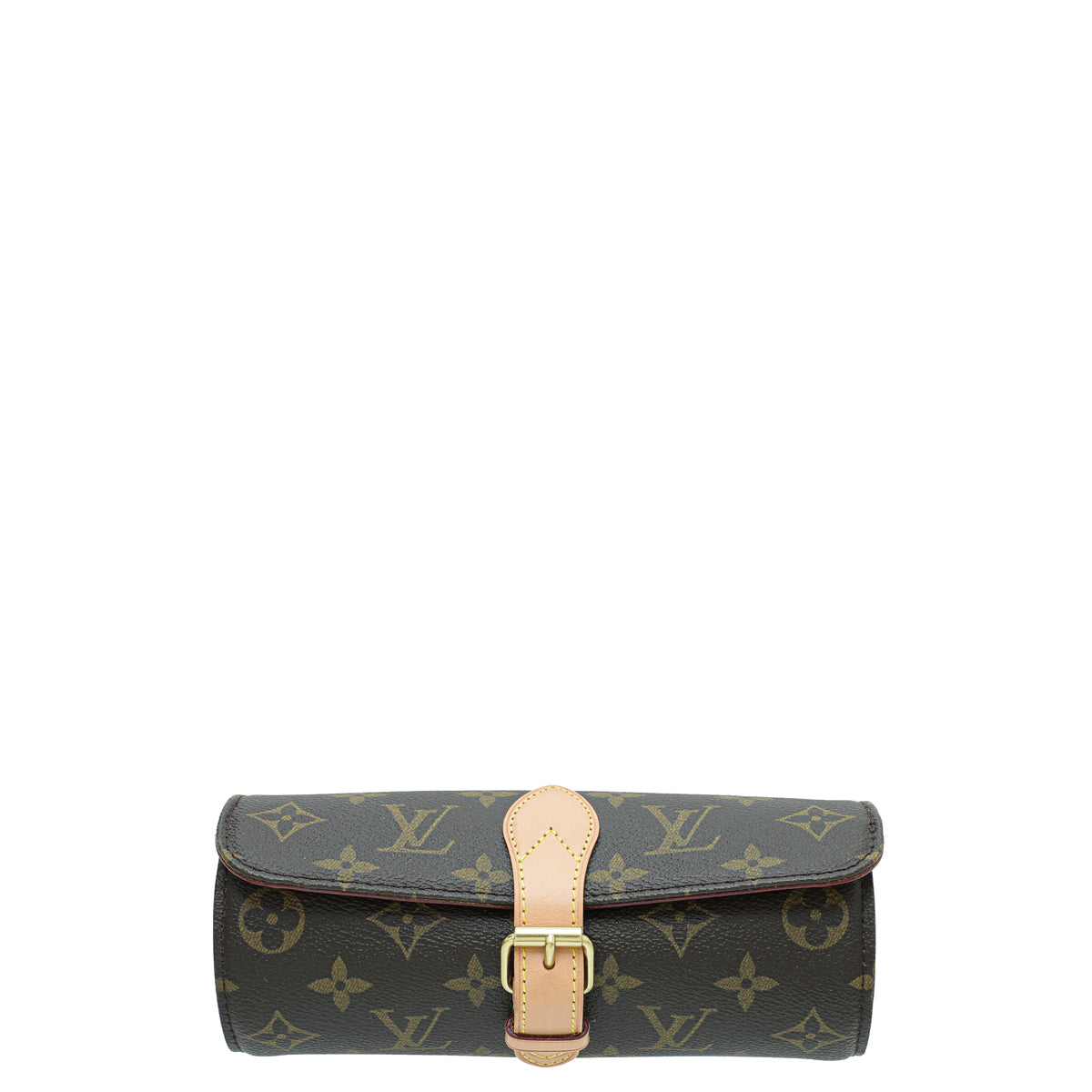 Louis Vuitton Brown Monogram 3 Watch Case-Louis Vuitton-THE CLOSET