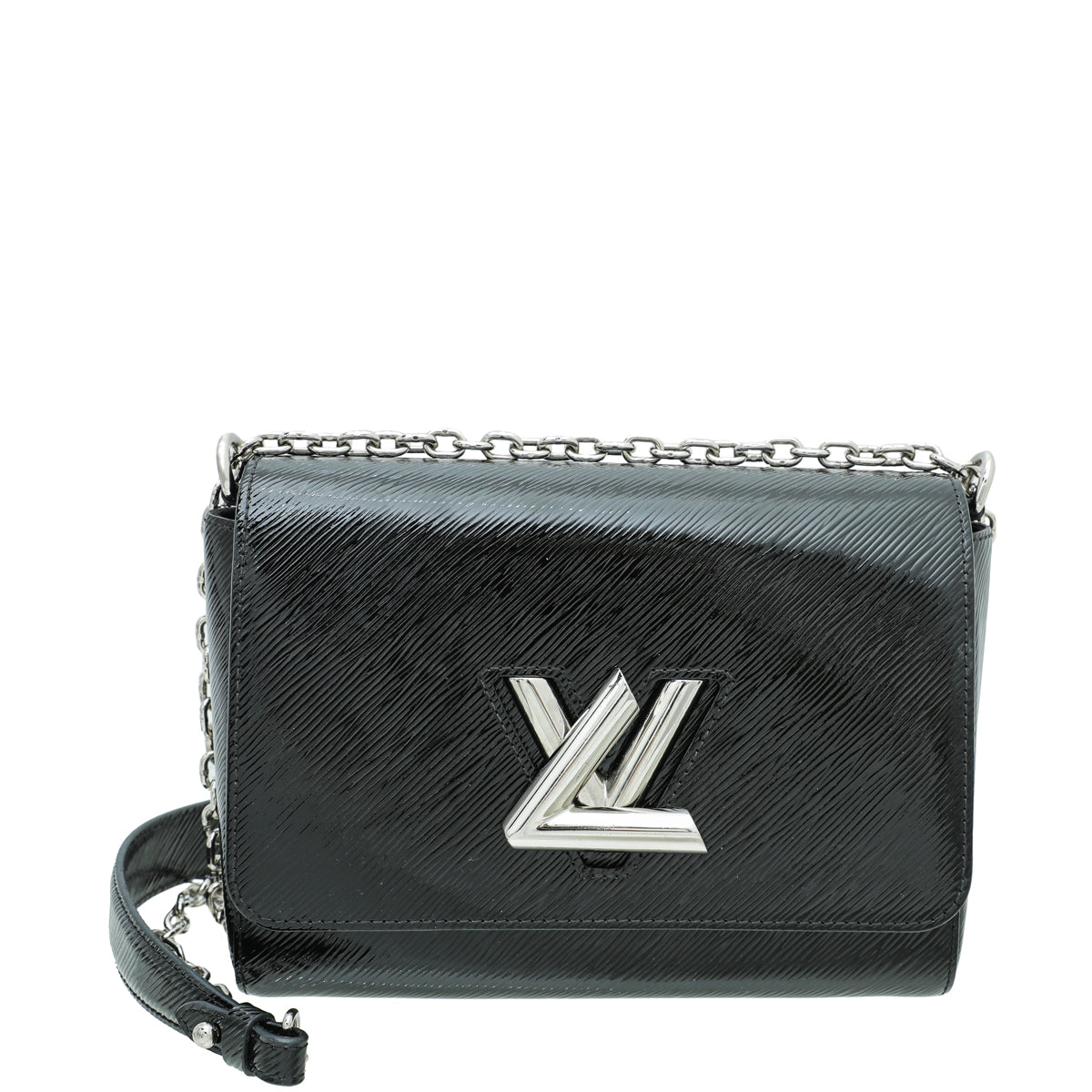 Louis Vuitton Noir Vernis Twist MM Bag-Louis Vuitton-THE CLOSET