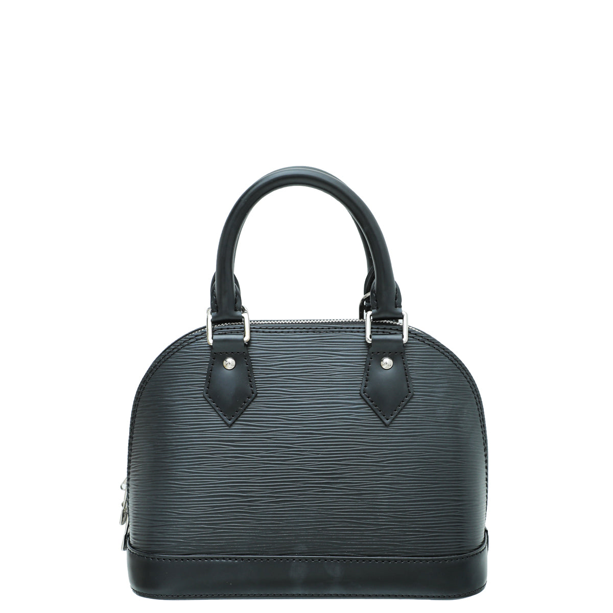 Louis Vuitton Noir Alma BB Bag W/ Multicoloured Jacquard Strap-Louis Vuitton-THE CLOSET