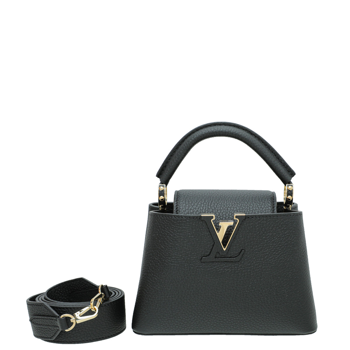 Louis Vuitton Black Capucines Mini Bag-Louis Vuitton-THE CLOSET