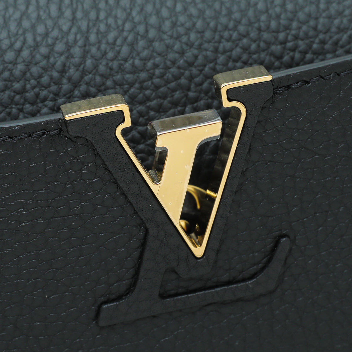 Louis Vuitton Black Capucines Mini Bag