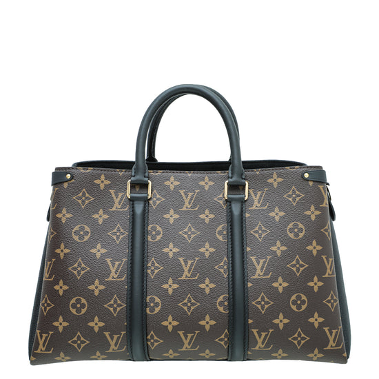 Louis Vuitton Soufflot Tote MM Brown Canvas Coated Leather