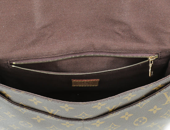 Louis Vuitton Brown Monogram Menilmontant PM Cloth ref.836300
