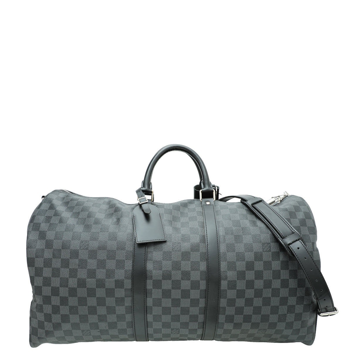 Louis Vuitton Graphite Keepall Bandouliere 55 Bag-Louis Vuitton-THE CLOSET