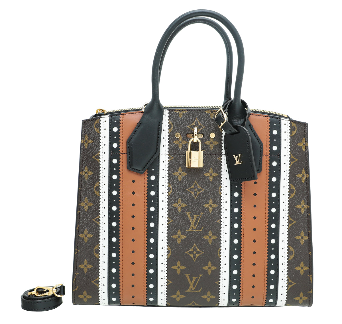 Louis Vuitton Brogue Monogram City Steamer MM Bag-Louis Vuitton-THE CLOSET