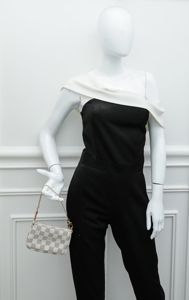 Louis Vuitton Damier Azur Mini Pochette Accessories New w/ box
