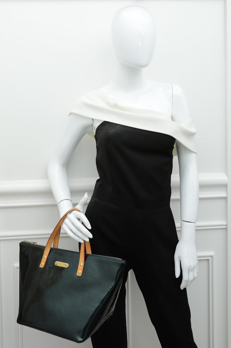 Louis Vuitton Blue Nuit Monogram Vernis Bellevue PM Bag - Yoogi's Closet