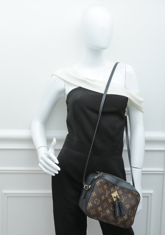 Louis Vuitton Monogram Black Saintonge Bag