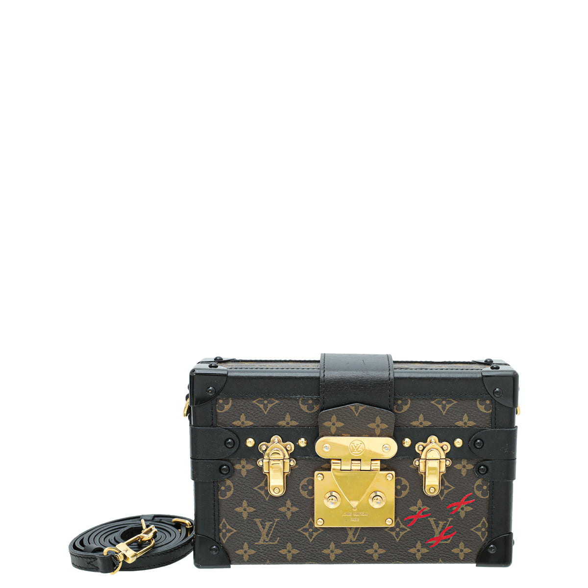 Louis Vuitton Monogram Black Petite Malle Bag-Louis Vuitton-THE CLOSET