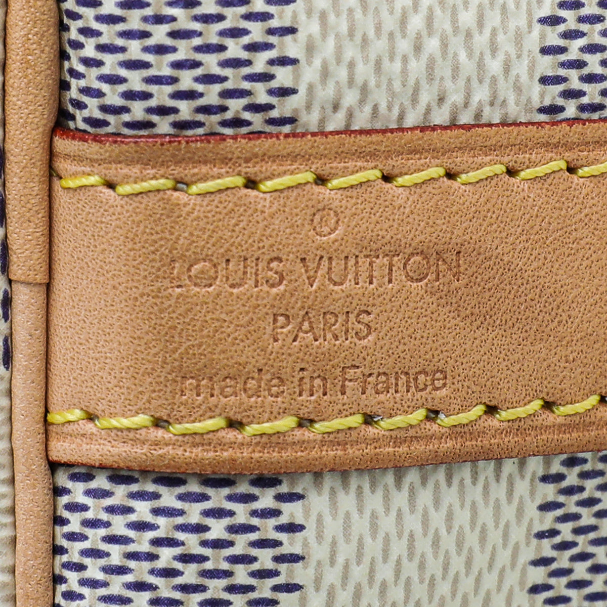 Louis Vuitton Azur Speedy 30 Bandouliere Bag W/ YN Initials