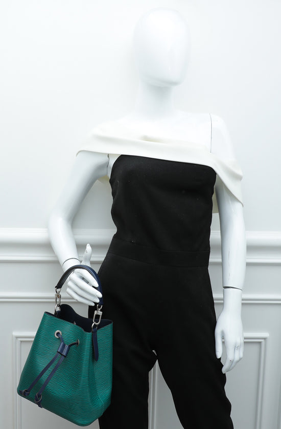 Louis Vuitton NeoNoe Bb EPI Leather Shoulder Bag Emerald Green Indigo