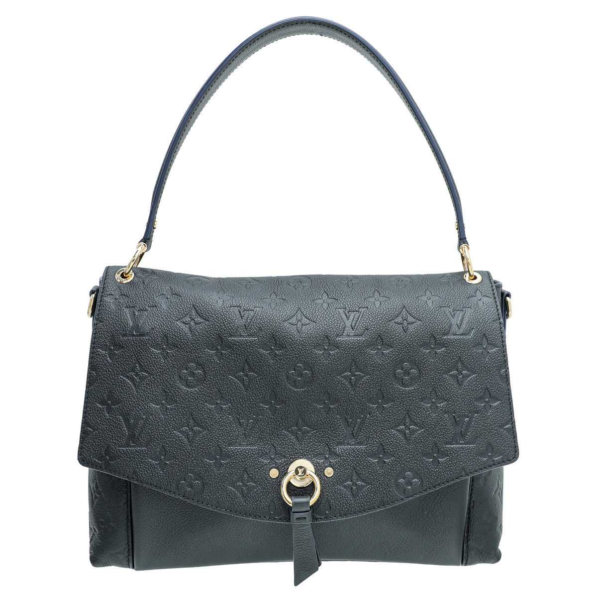 Louis Vuitton Blue Marine Monogram Empreinte Blanche MM Bag-Louis Vuitton-THE CLOSET