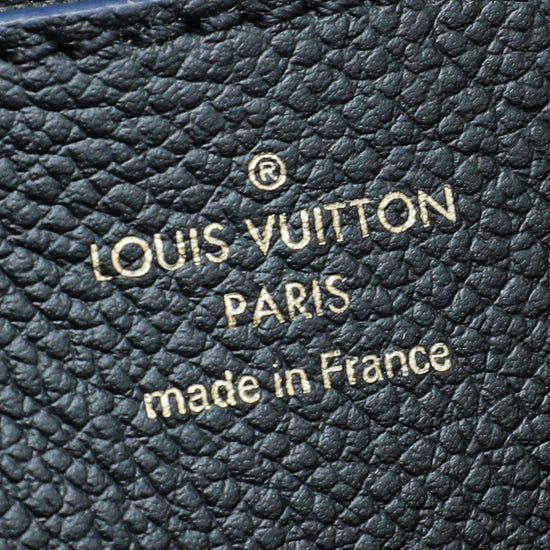 Louis Vuitton Blue Marine Monogram Empreinte Blanche MM Bag