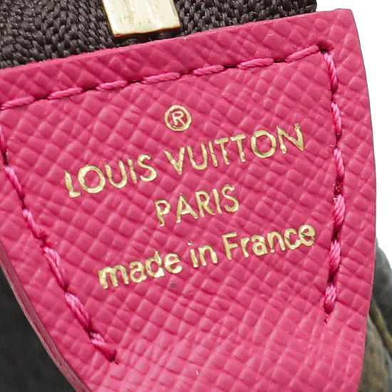 LOUIS VUITTON Monogram 2022 Christmas Animation Paris Mini Pochette  Accessories Pink 1241445